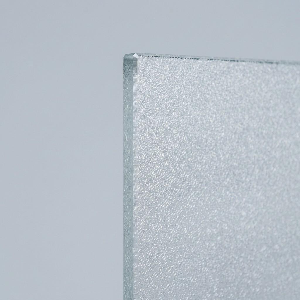 P516 textured glass panel with a soft mist-like obscuring pattern that diffuses light